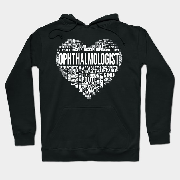 Ophthalmologist Heart Hoodie by LotusTee